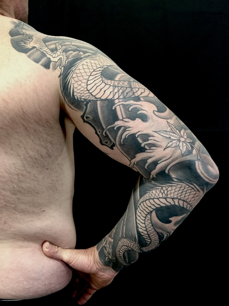 full sleeve japanese tattoo