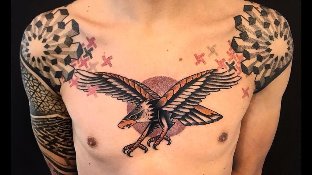 old school eagle tattoo