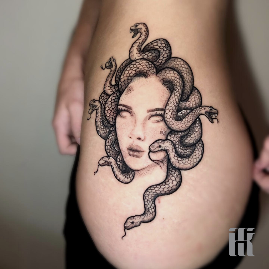 marcella ink tattoo snake woman