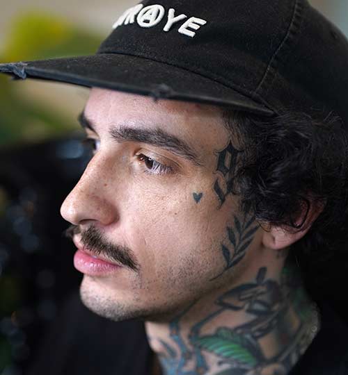 Cesar Paradiso, tattoo artist at Kaleidoscope Tattoo Studio, Bondi NSW